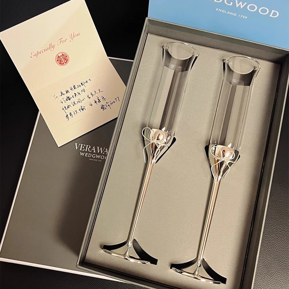Crystal Wine Glass - Liebesknoten Champagnerglas Paar Rotweingläser Geburtstags- und