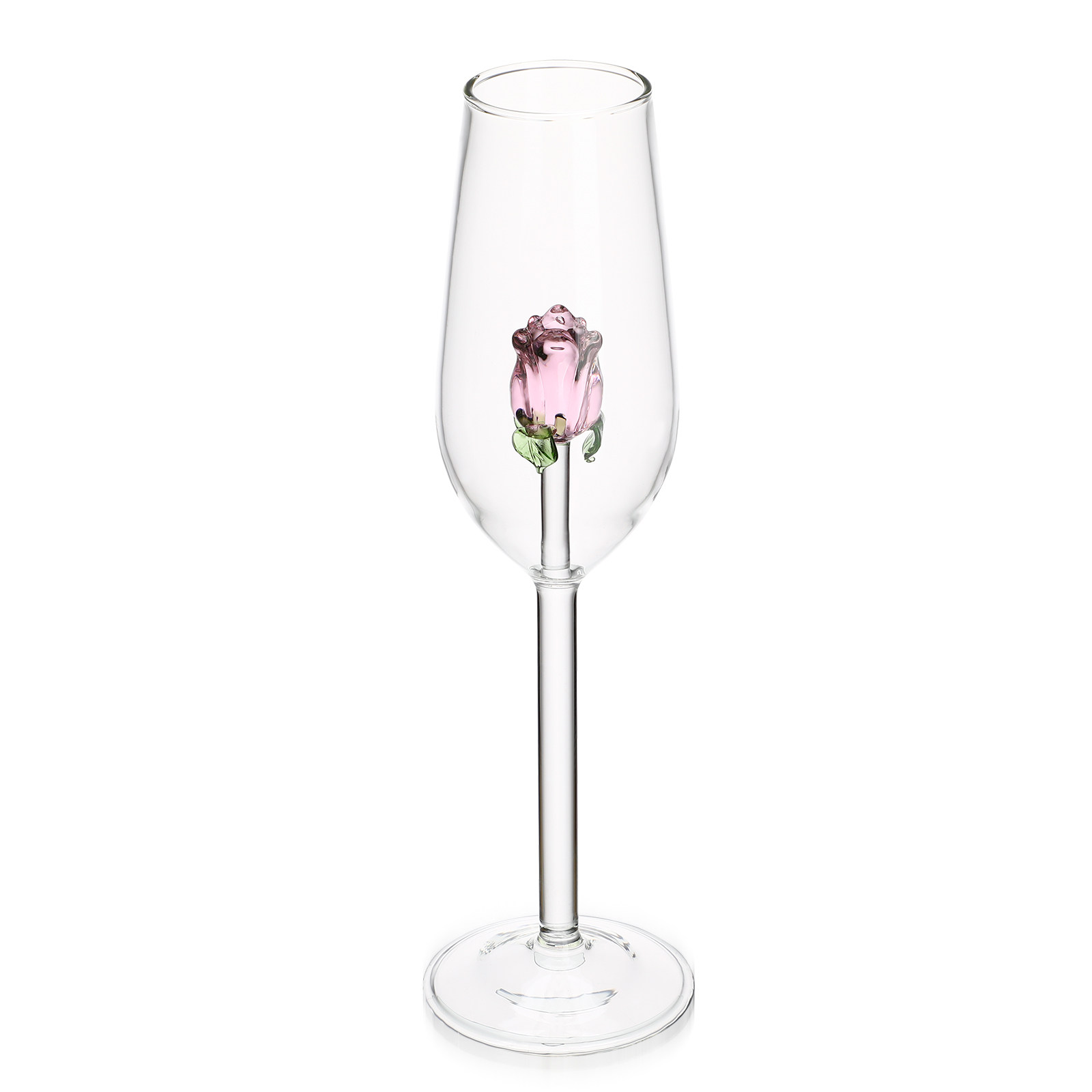 Crystal Wine Glass - Roséglastopf aus Kristallglas, eleganter, transparenter Rotweinbecher