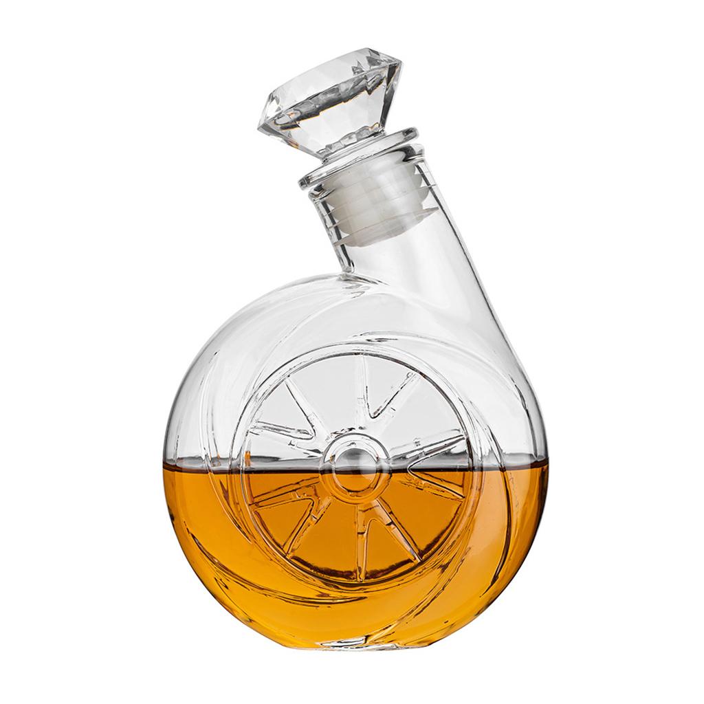 Crystal Wine Glass - Wein-Dekanter im Retro-Stil, Kristallflasche in Geigenform,